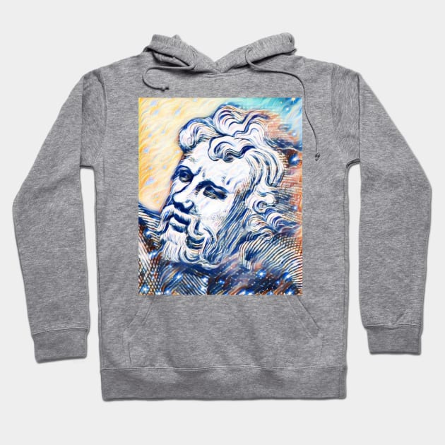 Epictetus Portrait | Epictetus Artwork 12 Hoodie by JustLit